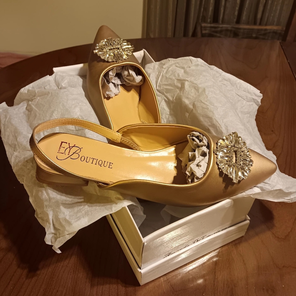 EY Boutique Gold Women's Shoes